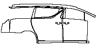 Toyota Alphard ALPHARD Executive Lounge 2015 - (right)Door+B-pillar+Rear Fender+Side Skirt
