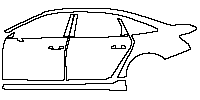 Audi A6 A6L 2012 - (left) Door+BC Pillar+Rear Fender