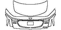 Cadillac CT6 Platinum 2016 - Trunk Lid (With“CT6”“28T”“上汽通用”word mark)