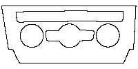 Volkswagen Passat (CN) Interior 2019 - (front) AC Control Panel (for automatic AC system only)
