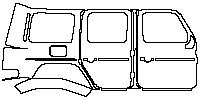 Mercedes-Benz G Class G500 2013 - (right) Door+B Pillar+Rear Fender